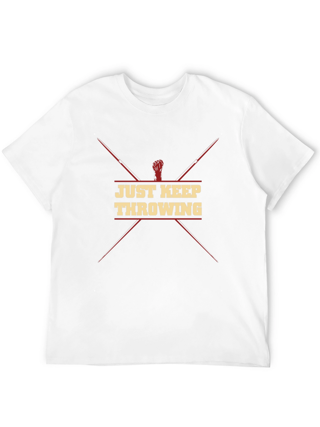 Just Keep Throwing Black T-Shirt