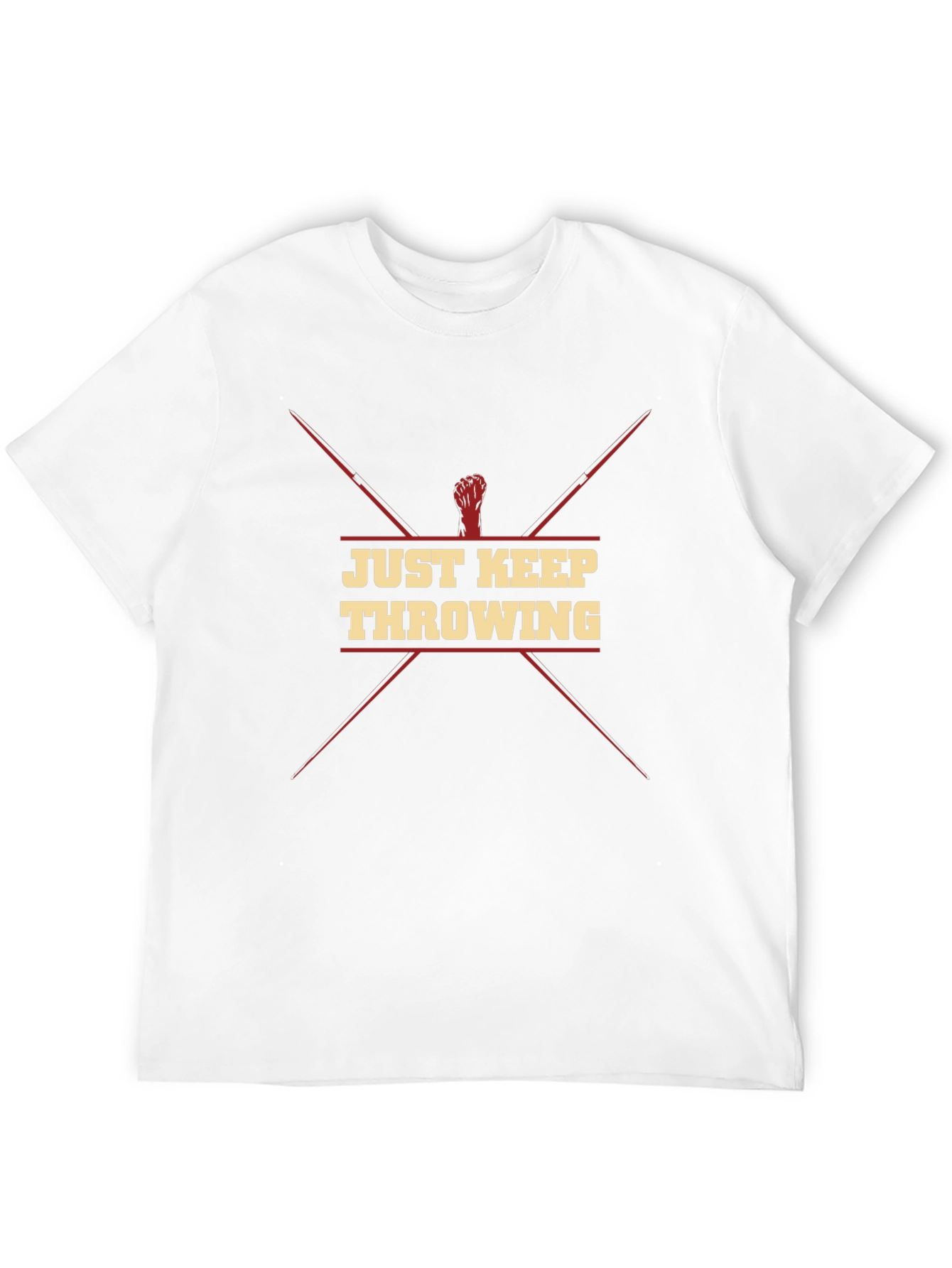 Just Keep Throwing Black T-Shirt