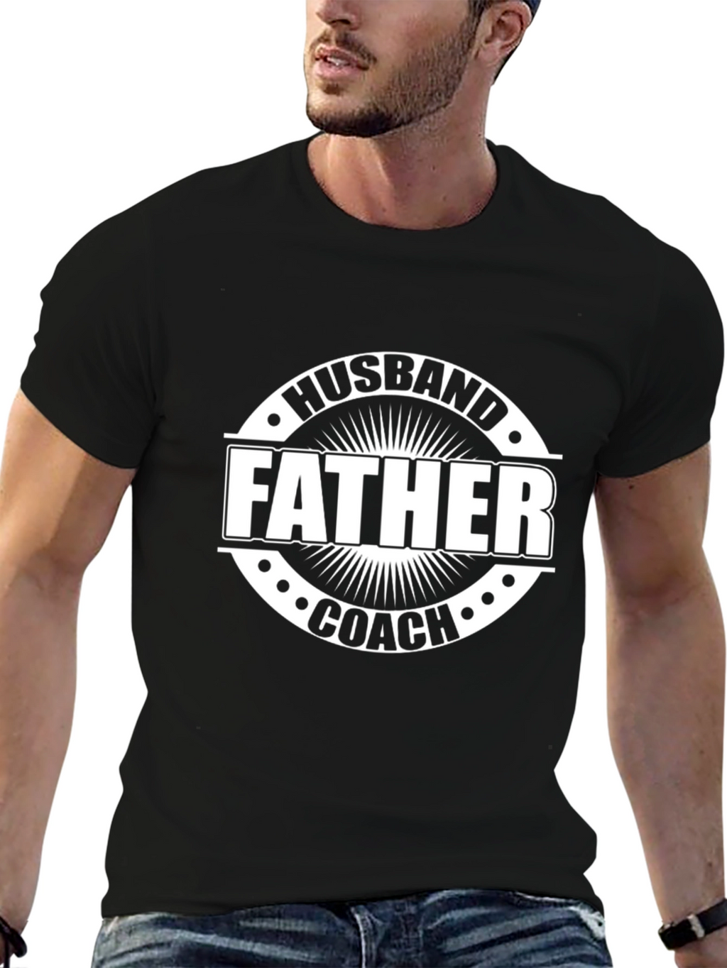 Husband Father Coach Graphic Tee