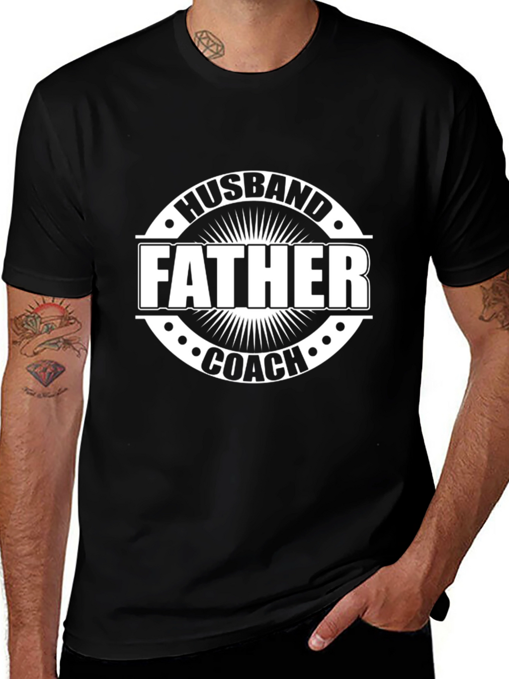 Husband Father Coach Graphic Tee