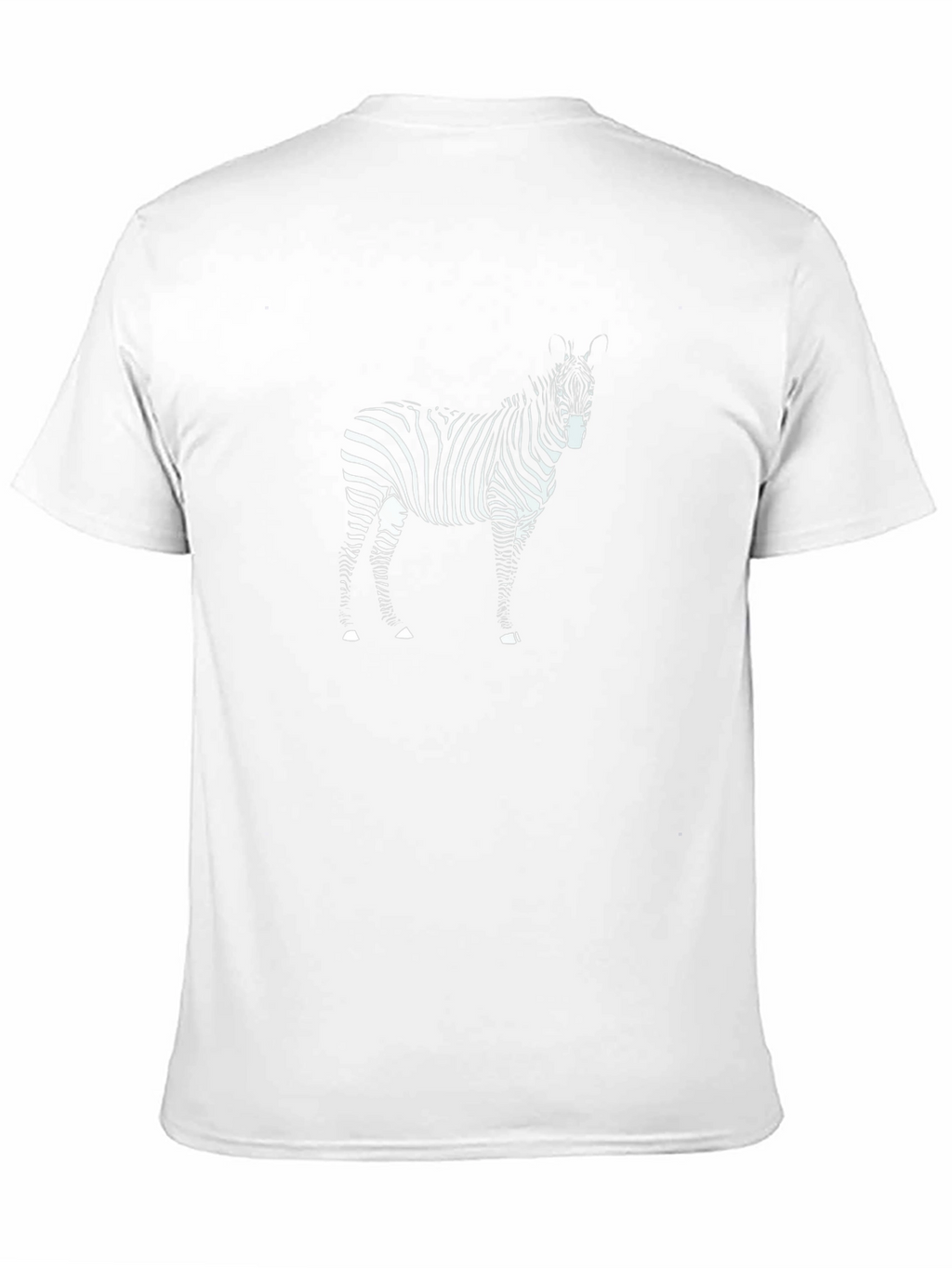 Zebra Graphic Print Black T-Shirt