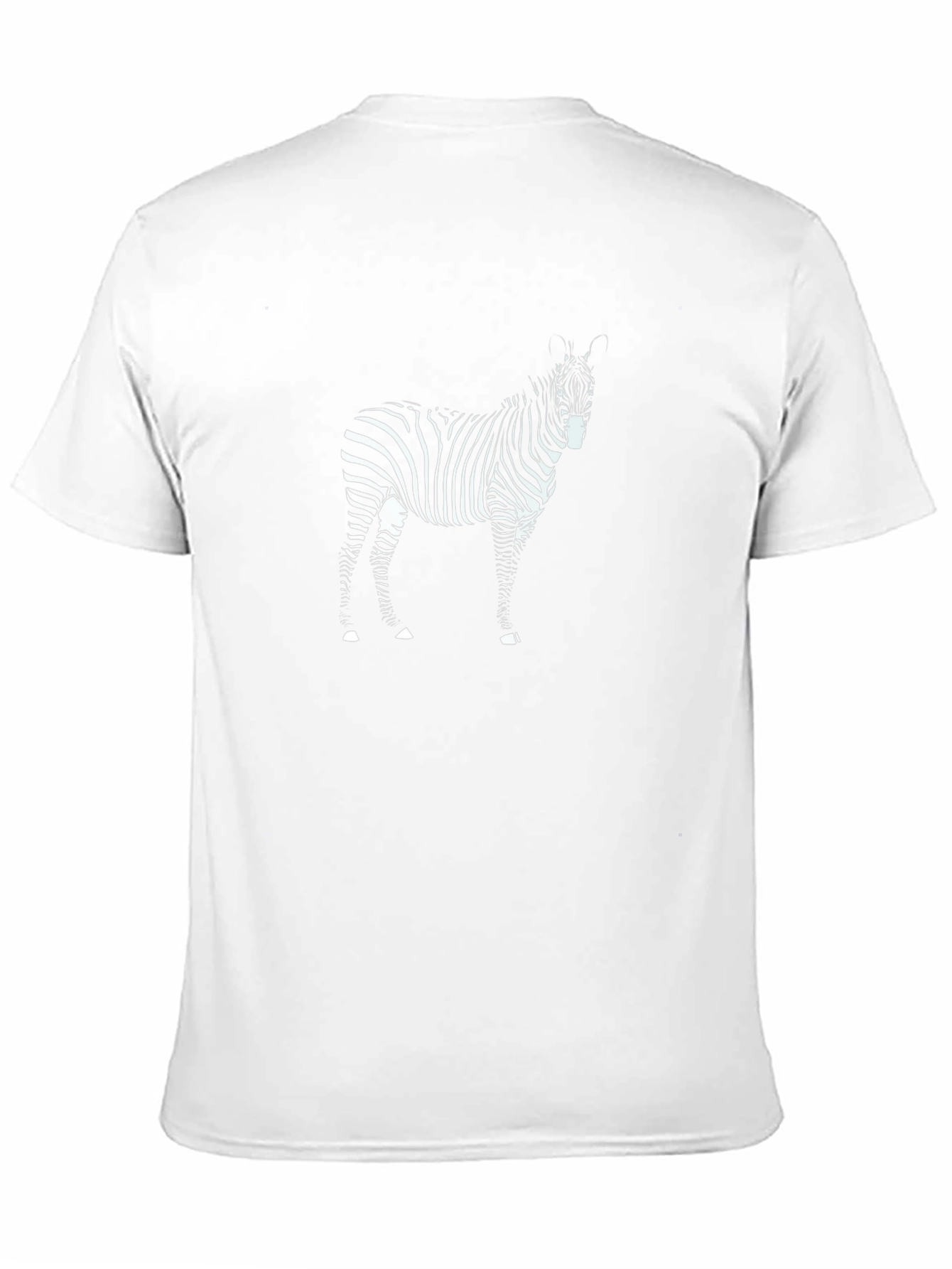 Zebra Graphic Print Black T-Shirt