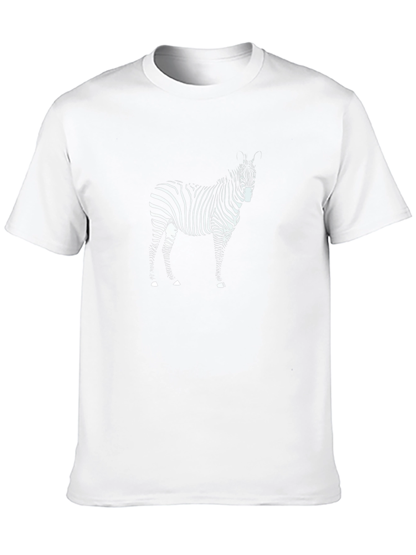 Zebra Graphic Print Black T-Shirt