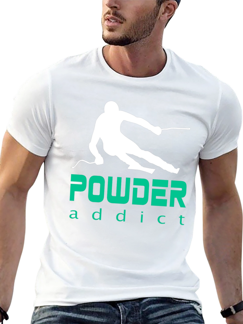 Powder Addict T-Shirt - Black