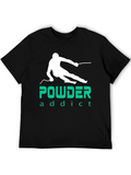 Powder Addict T-Shirt - Black