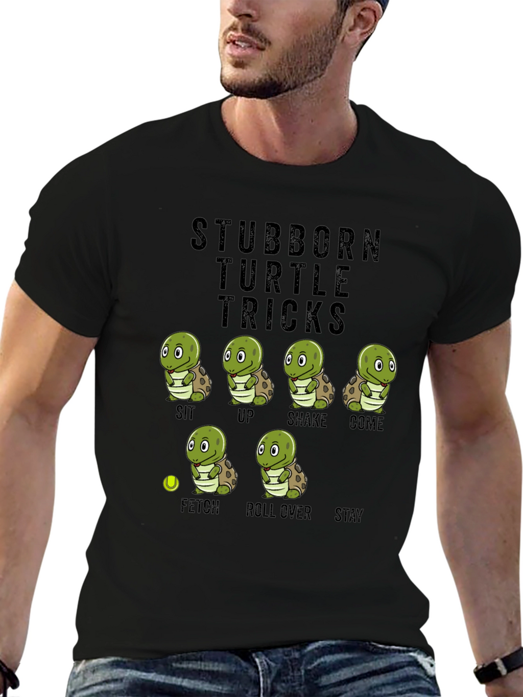 Stubborn Turtle Tricks T-Shirt