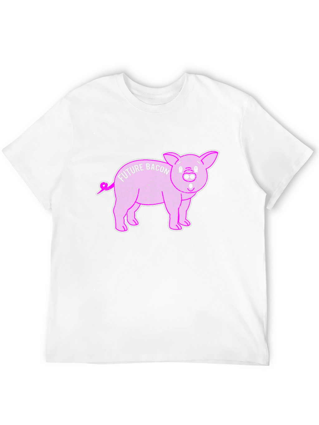 Future Bacon Pig Graphic Novelty T-Shirt - Unisex