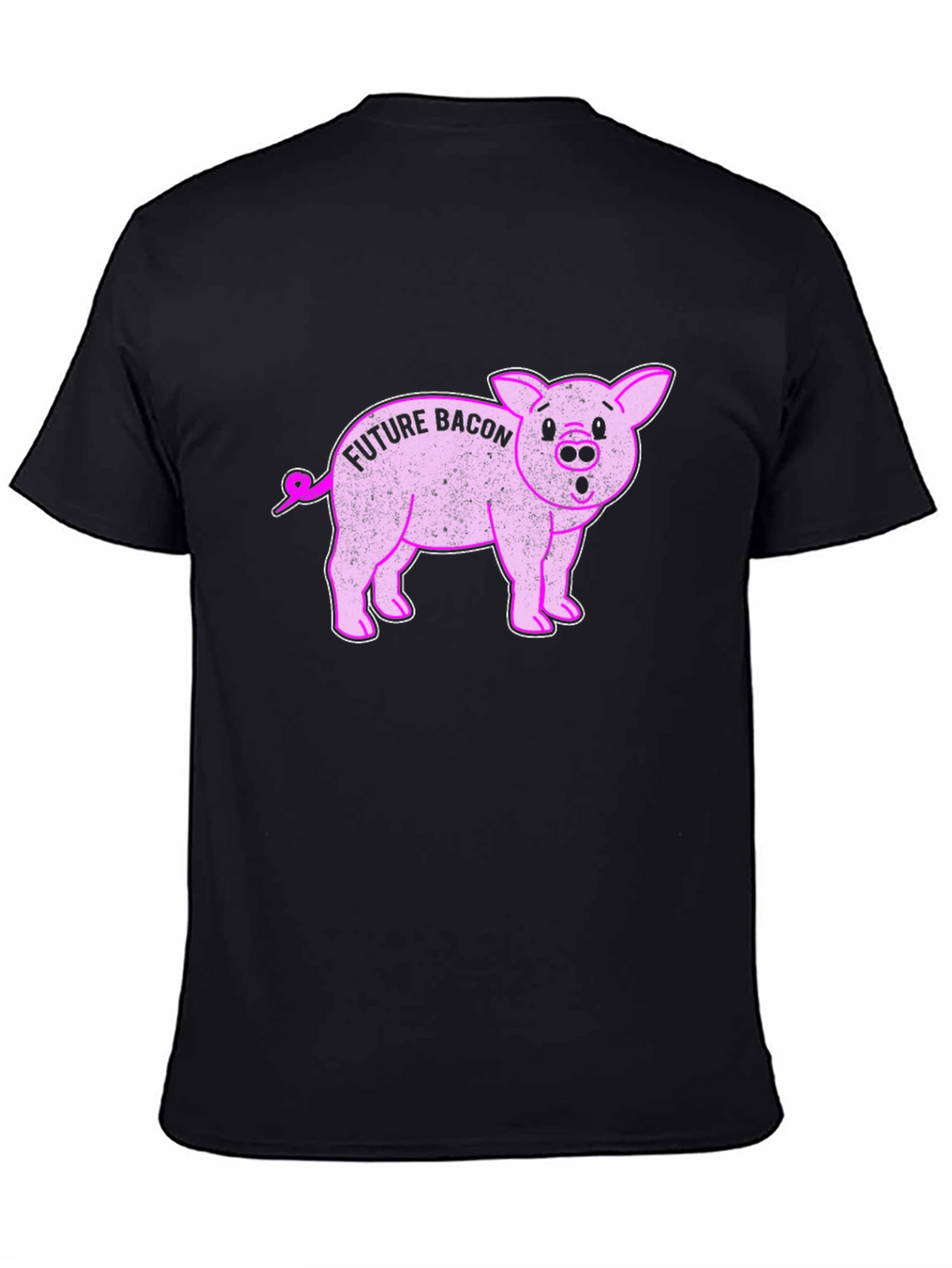 Future Bacon Pig Graphic Novelty T-Shirt - Unisex