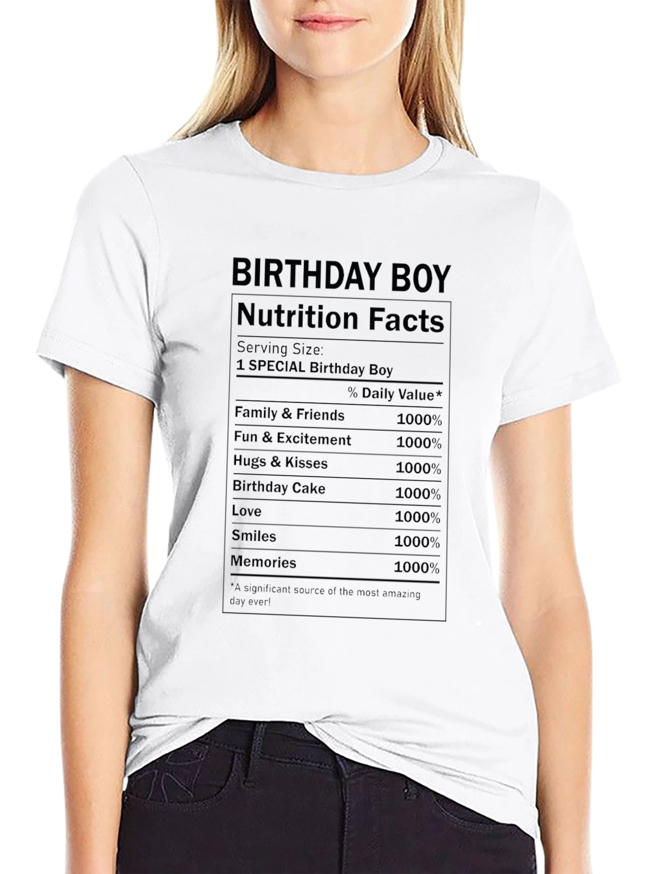Birthday Boy Nutrition Facts T-Shirt