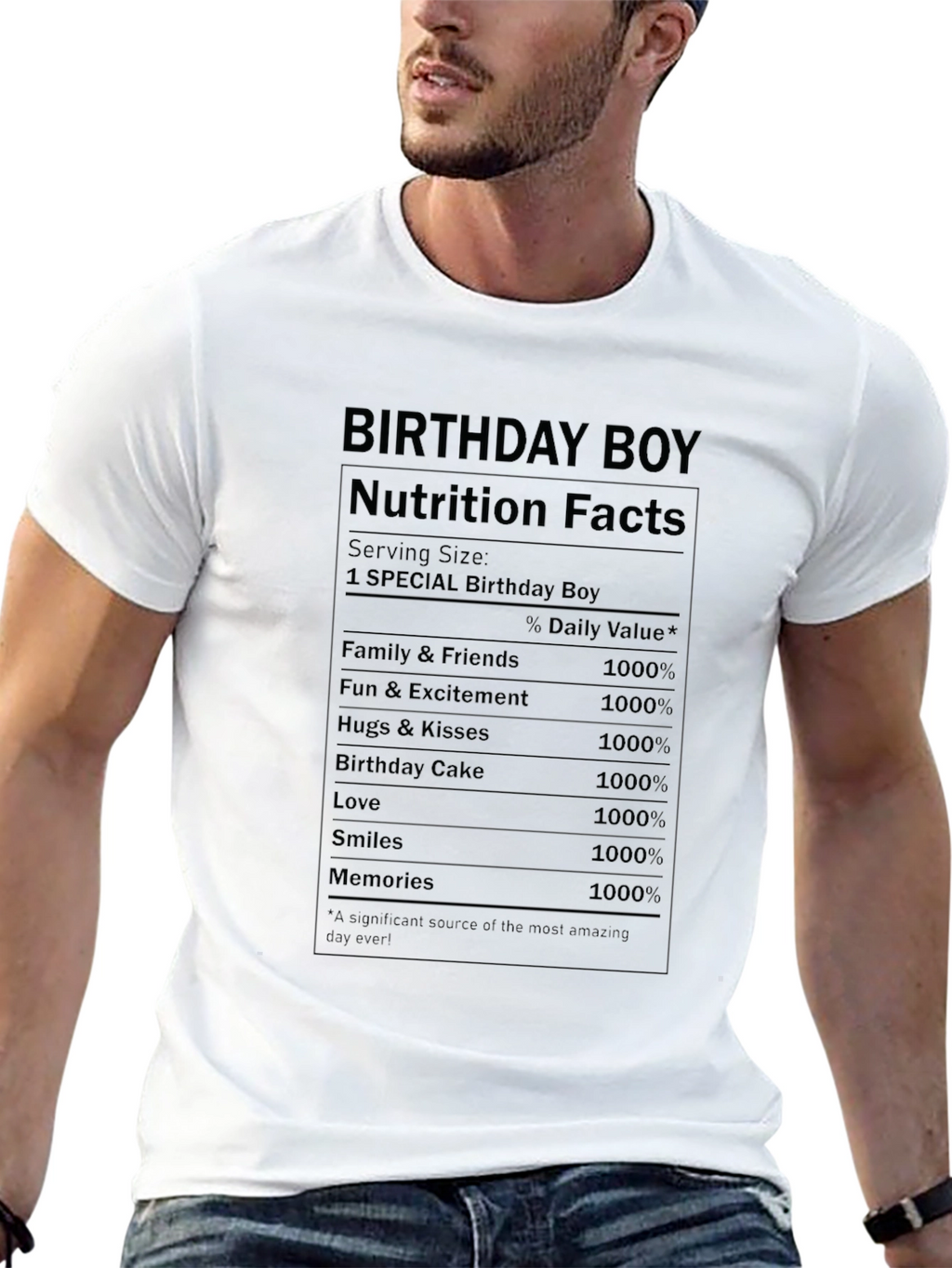 Birthday Boy Nutrition Facts T-Shirt
