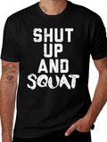 Shut Up and Squat Black Graphic Tee