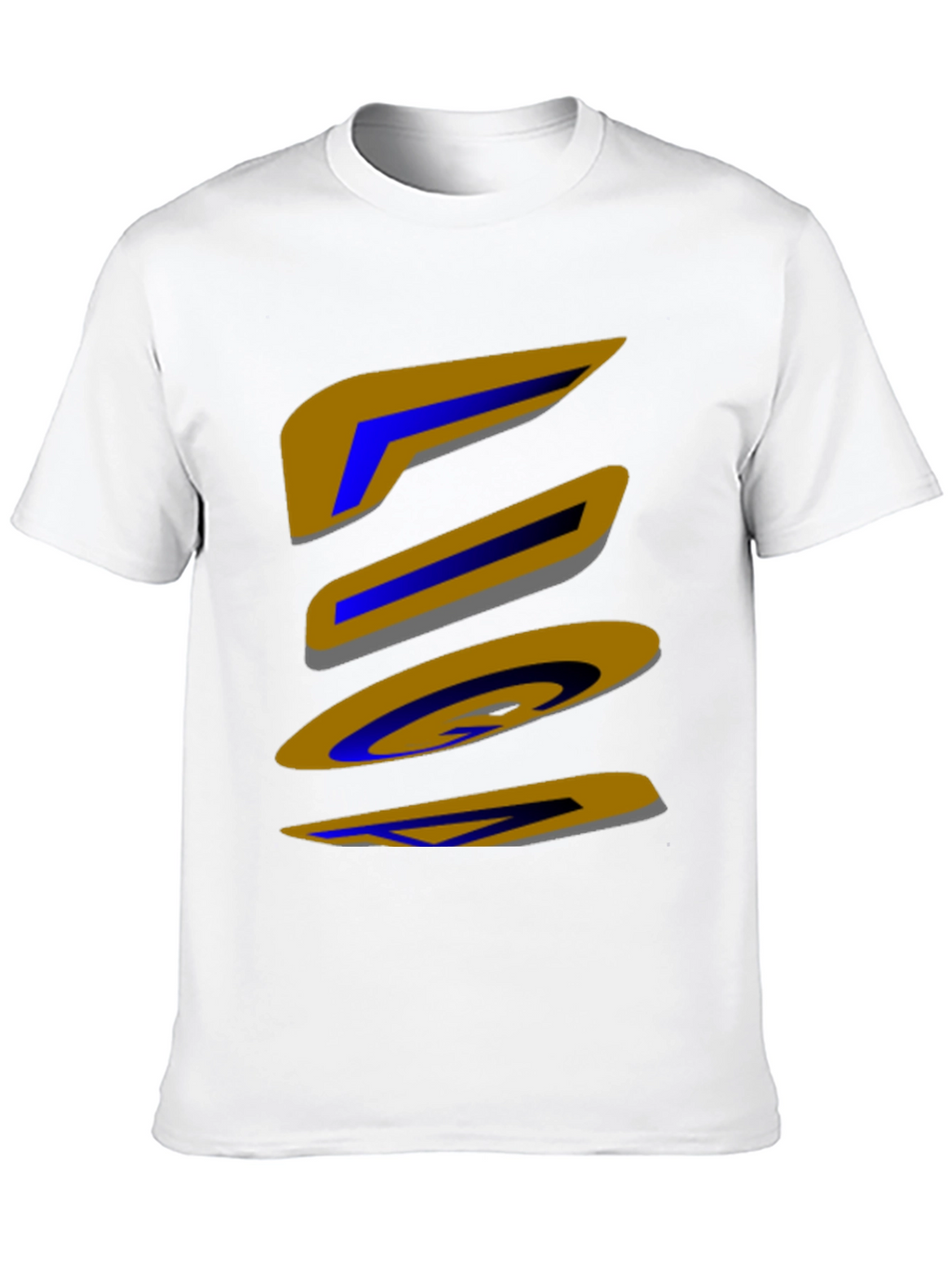 Abstract Shapes Graphic Print Black T-Shirt