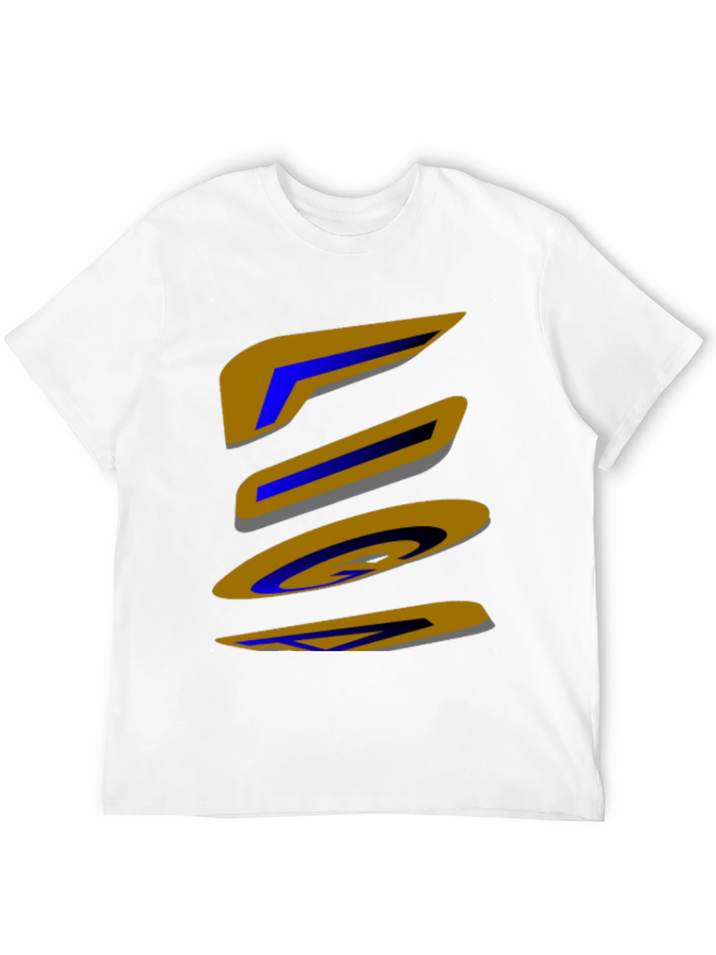 Abstract Shapes Graphic Print Black T-Shirt