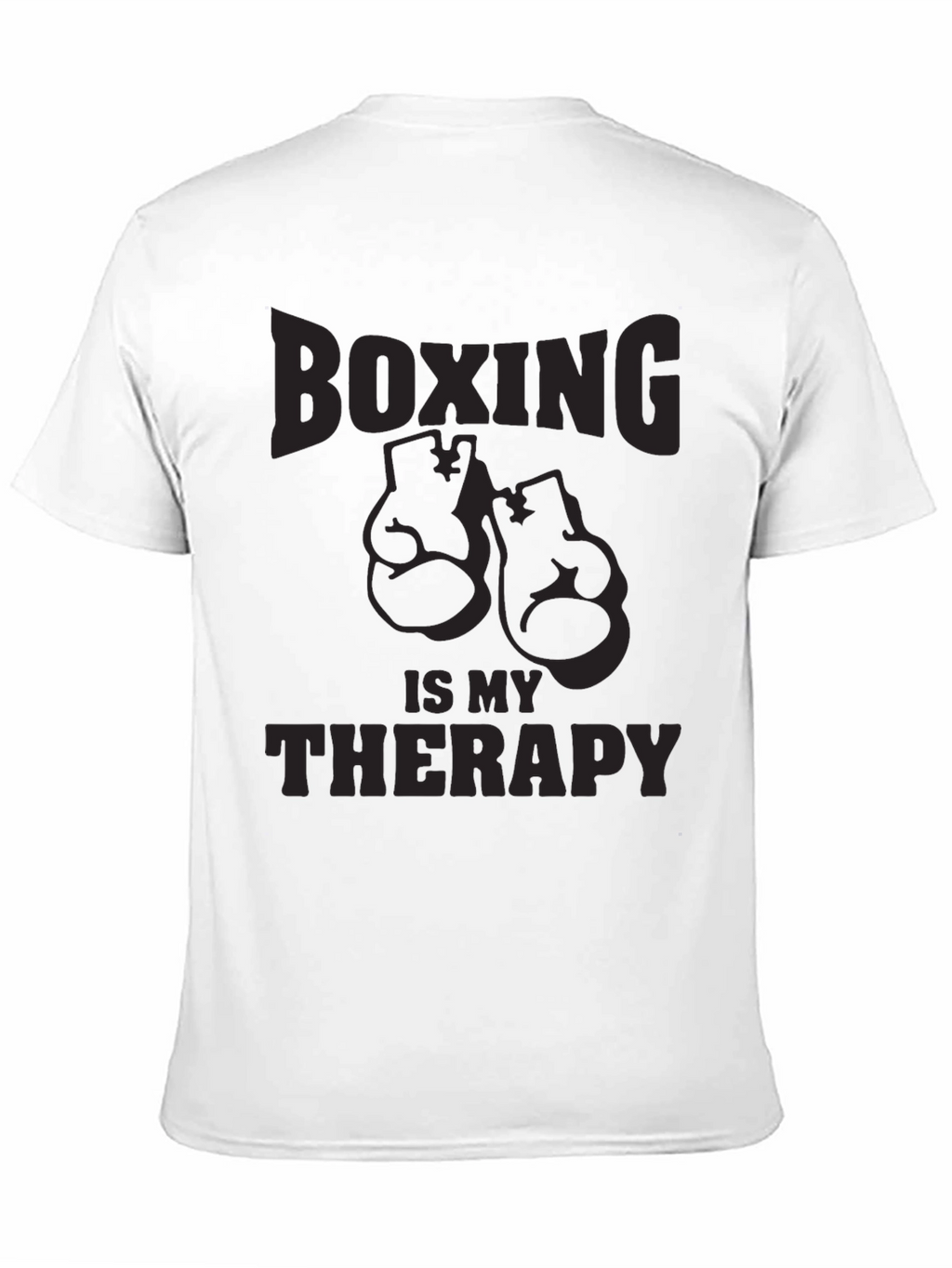 Boxing Is My Therapy T-Shirt - Black Graphic Tee