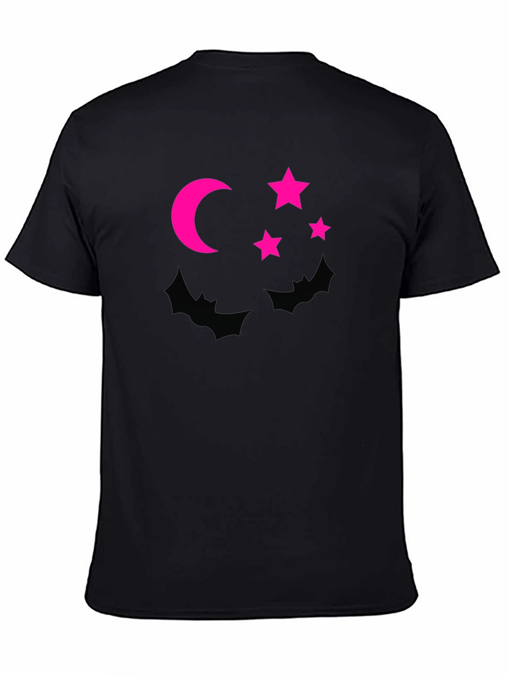Halloween Bats Moon Stars Graphic Tee