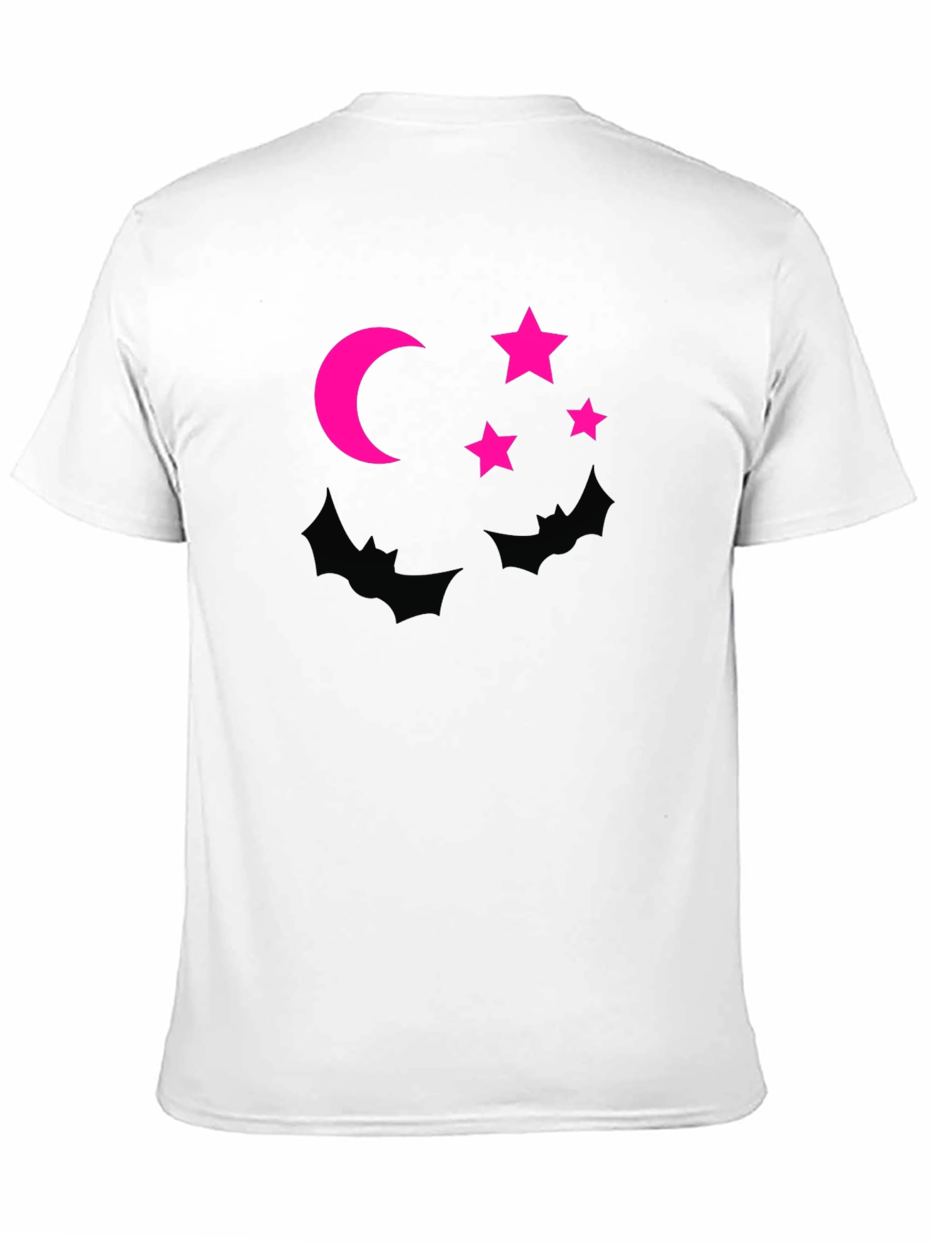 Halloween Bats Moon Stars Graphic Tee