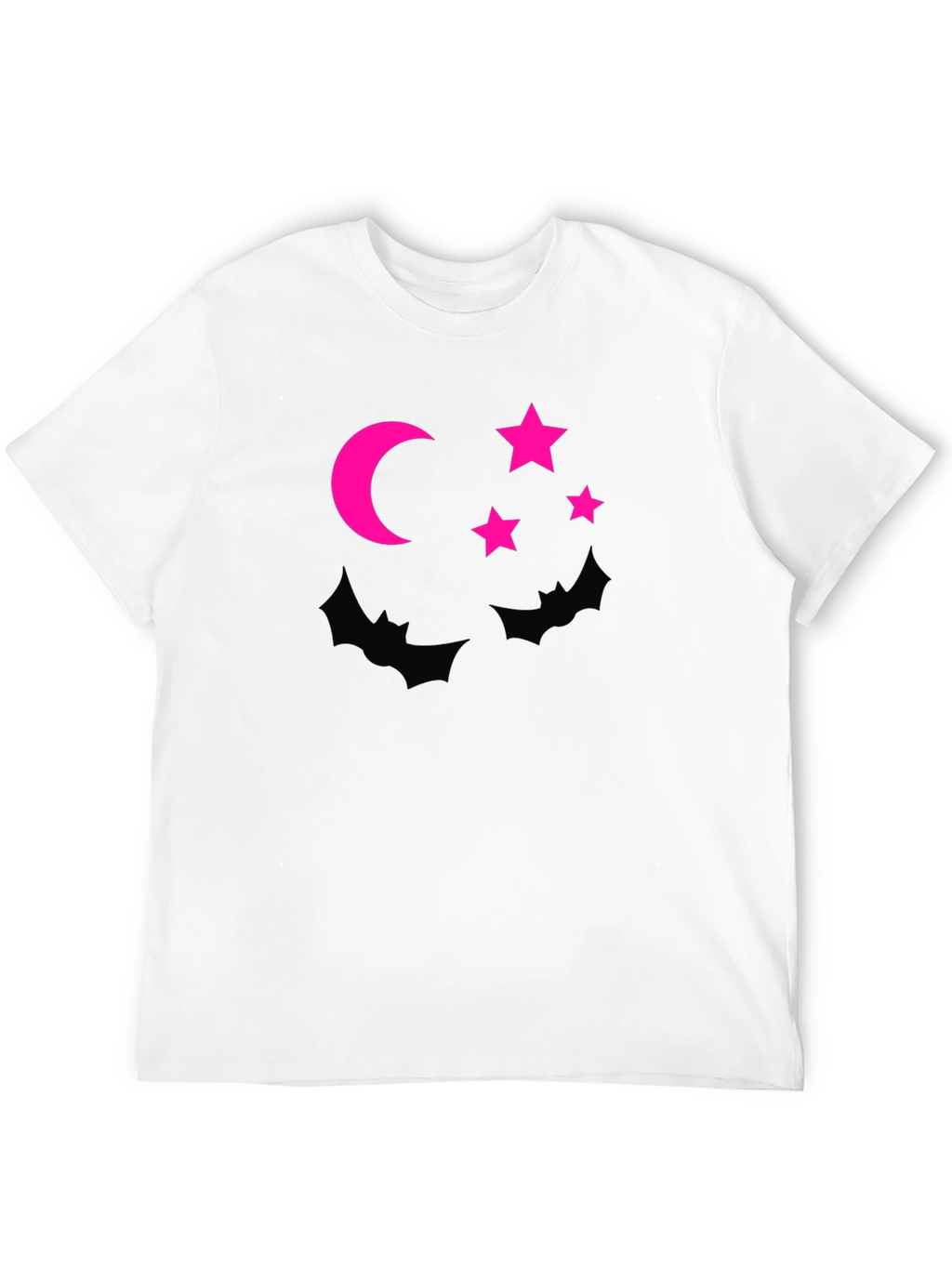 Halloween Bats Moon Stars Graphic Tee