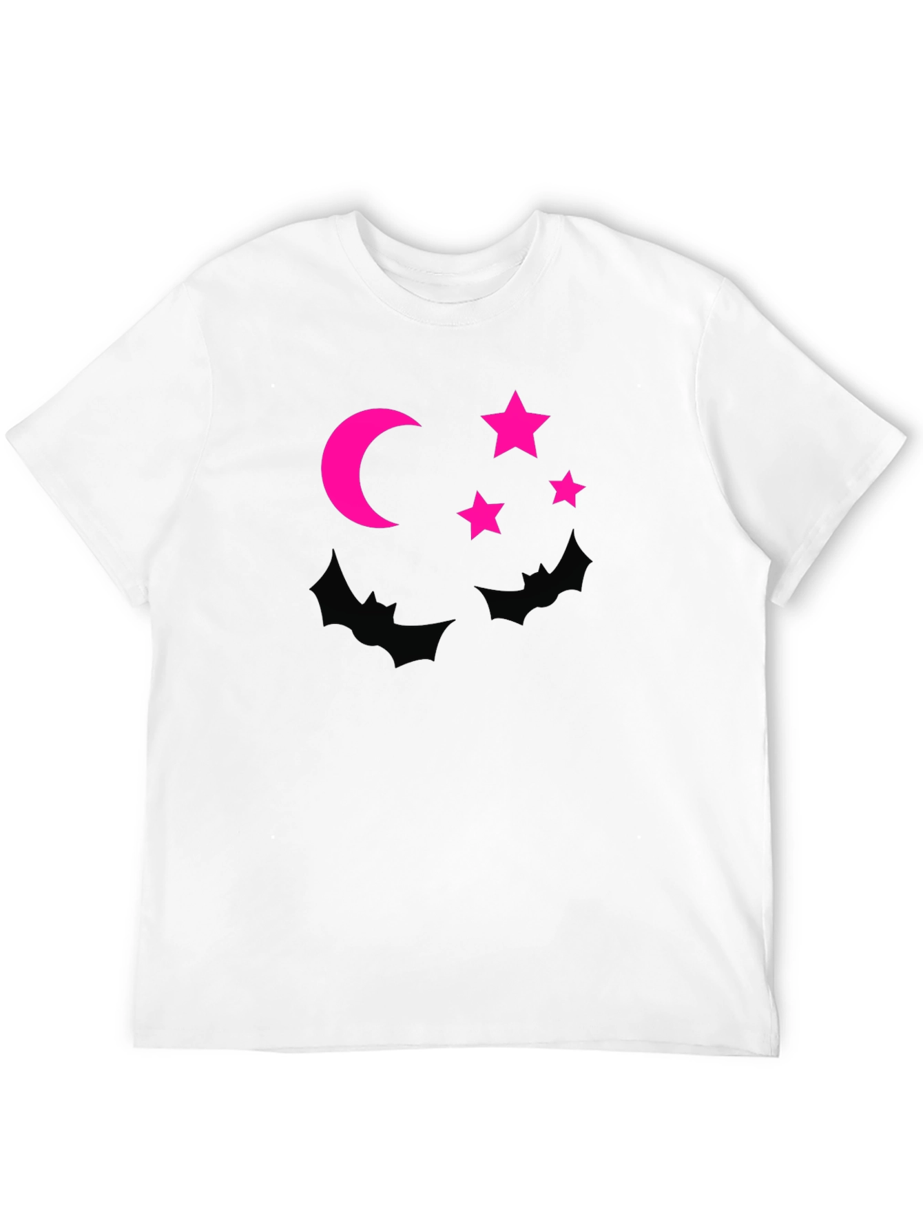 Halloween Bats Moon Stars Graphic Tee