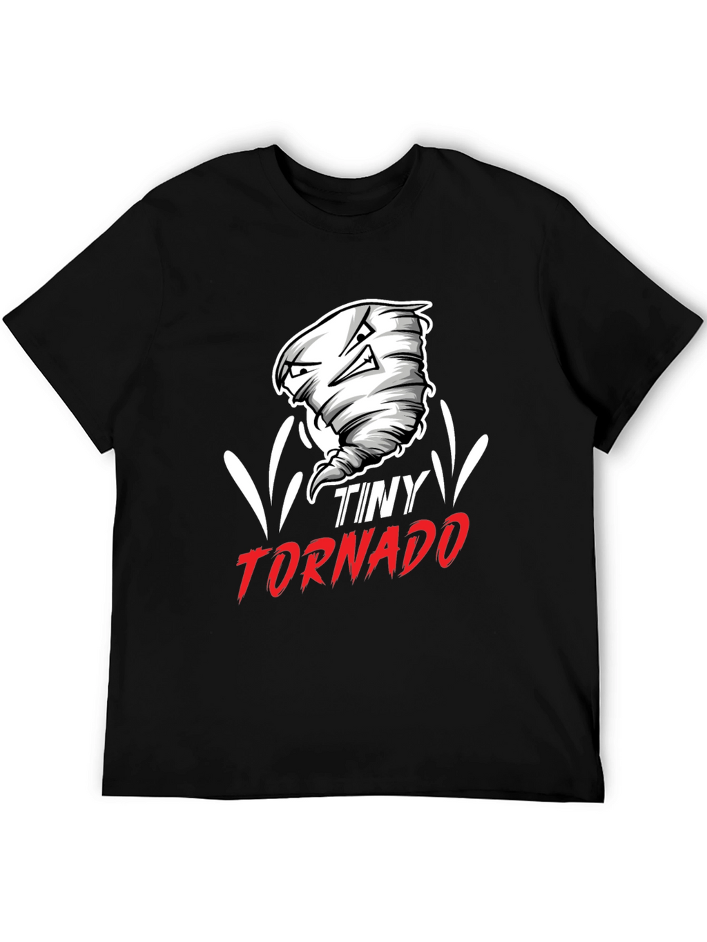 Tiny Tornado Graphic Tee - Black Cotton Blend