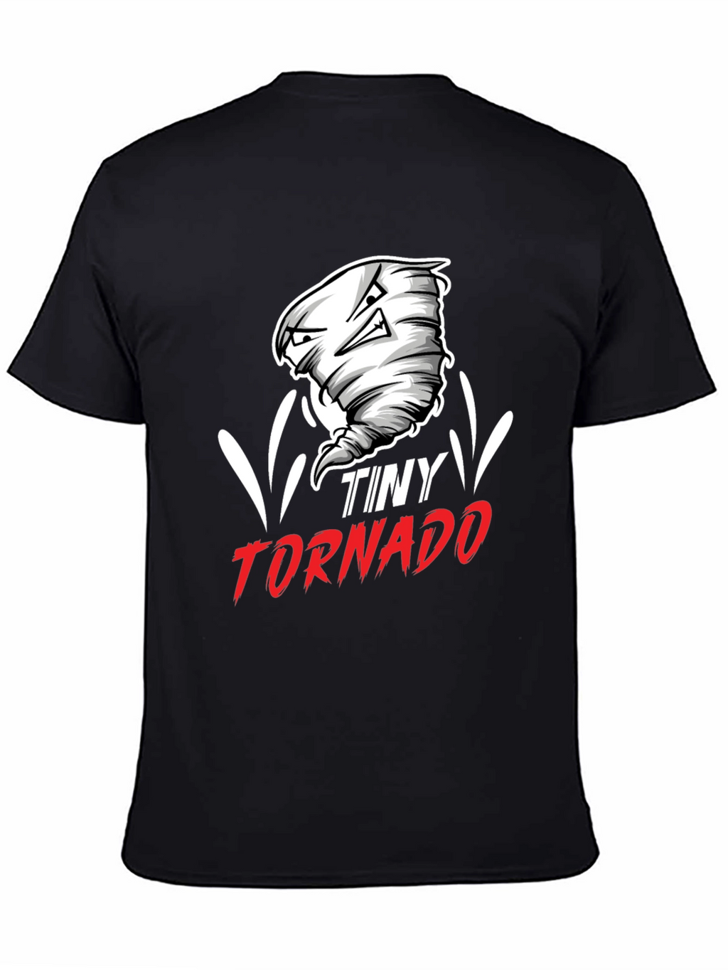Tiny Tornado Graphic Tee - Black Cotton Blend