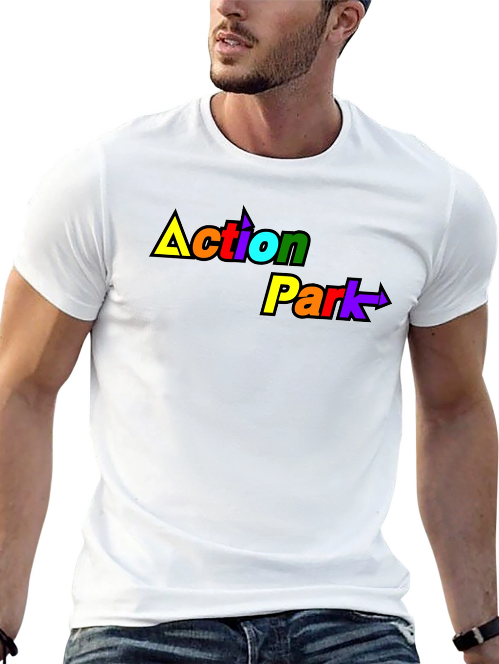 Action Park Rainbow Graphic T-Shirt