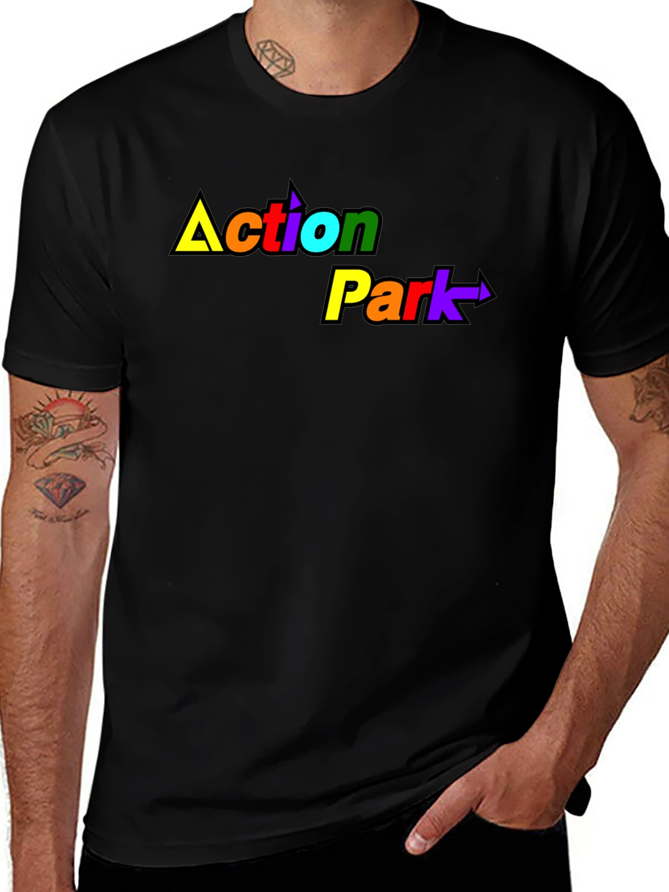 Action Park Rainbow Graphic T-Shirt