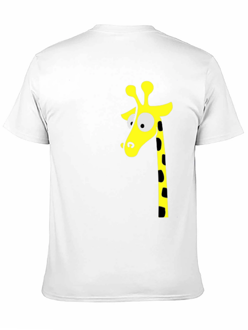 Black T-Shirt with Giraffe Graphic