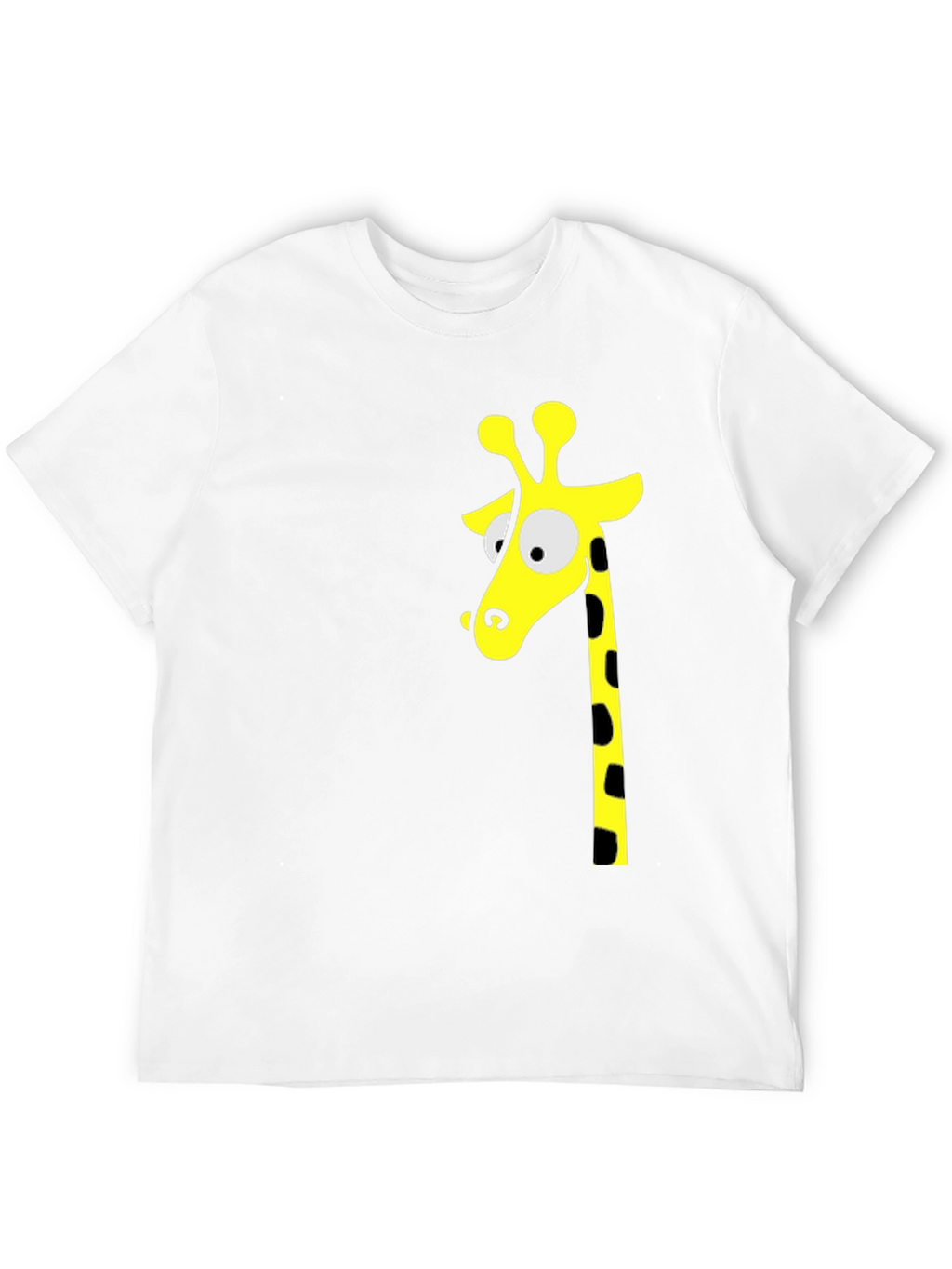 Black T-Shirt with Giraffe Graphic