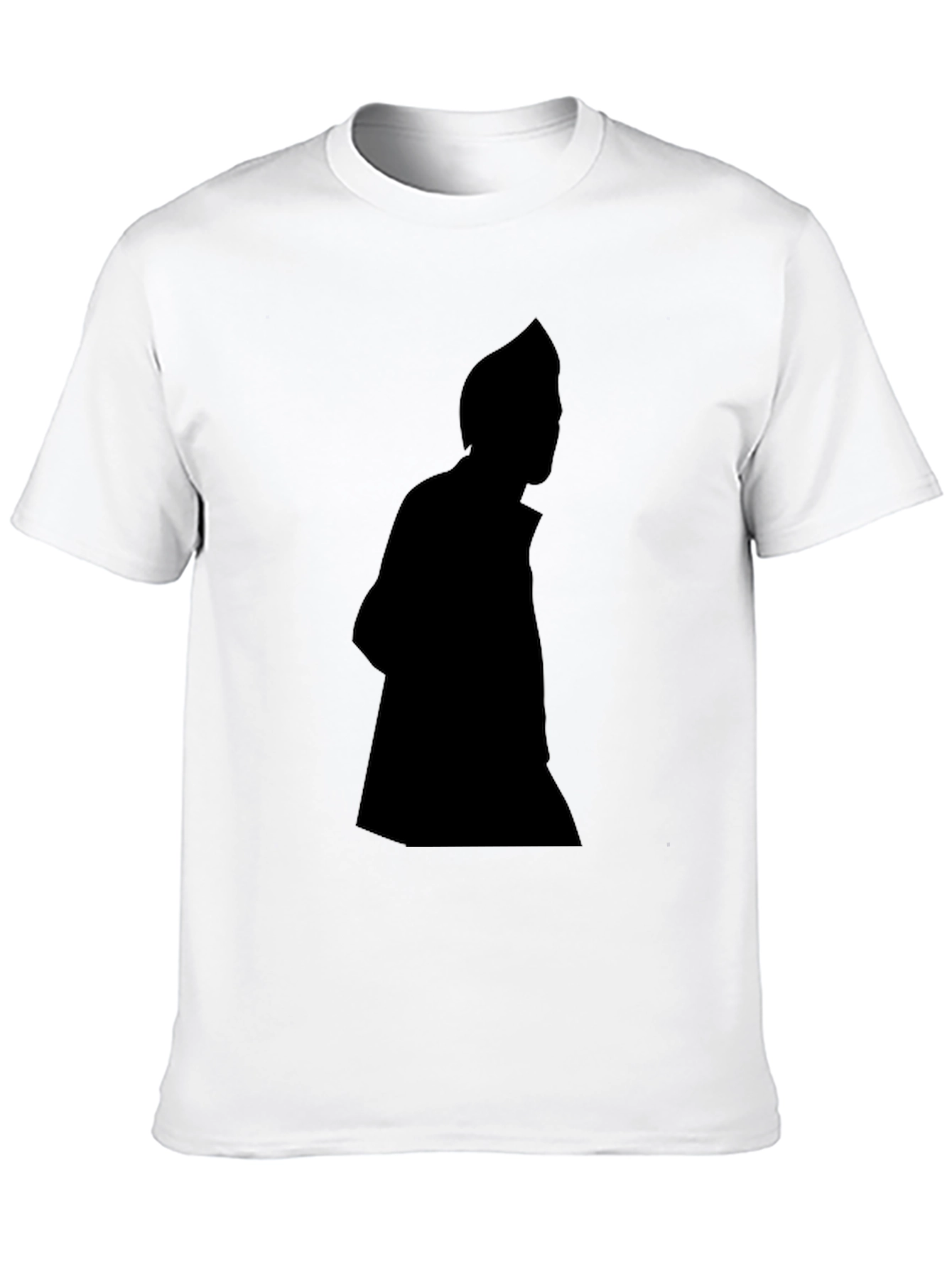 Mens Black Silhouette Graphic Tee