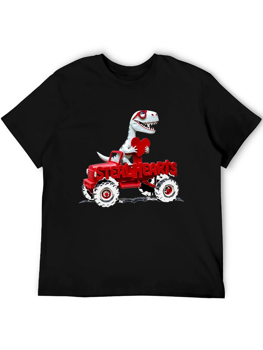 Steal Hearts Dinosaur Valentines Day T-Shirt
