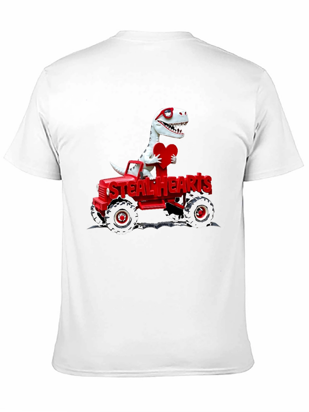 Steal Hearts Dinosaur Valentines Day T-Shirt