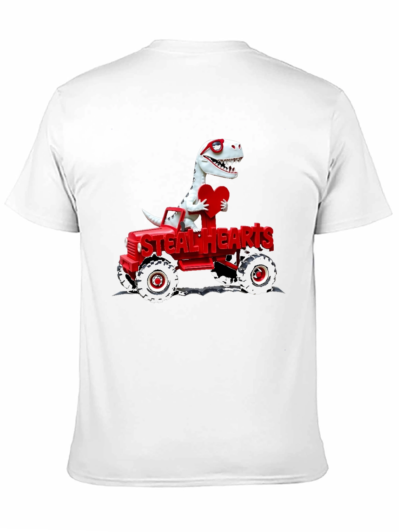 Steal Hearts Dinosaur Valentines Day T-Shirt