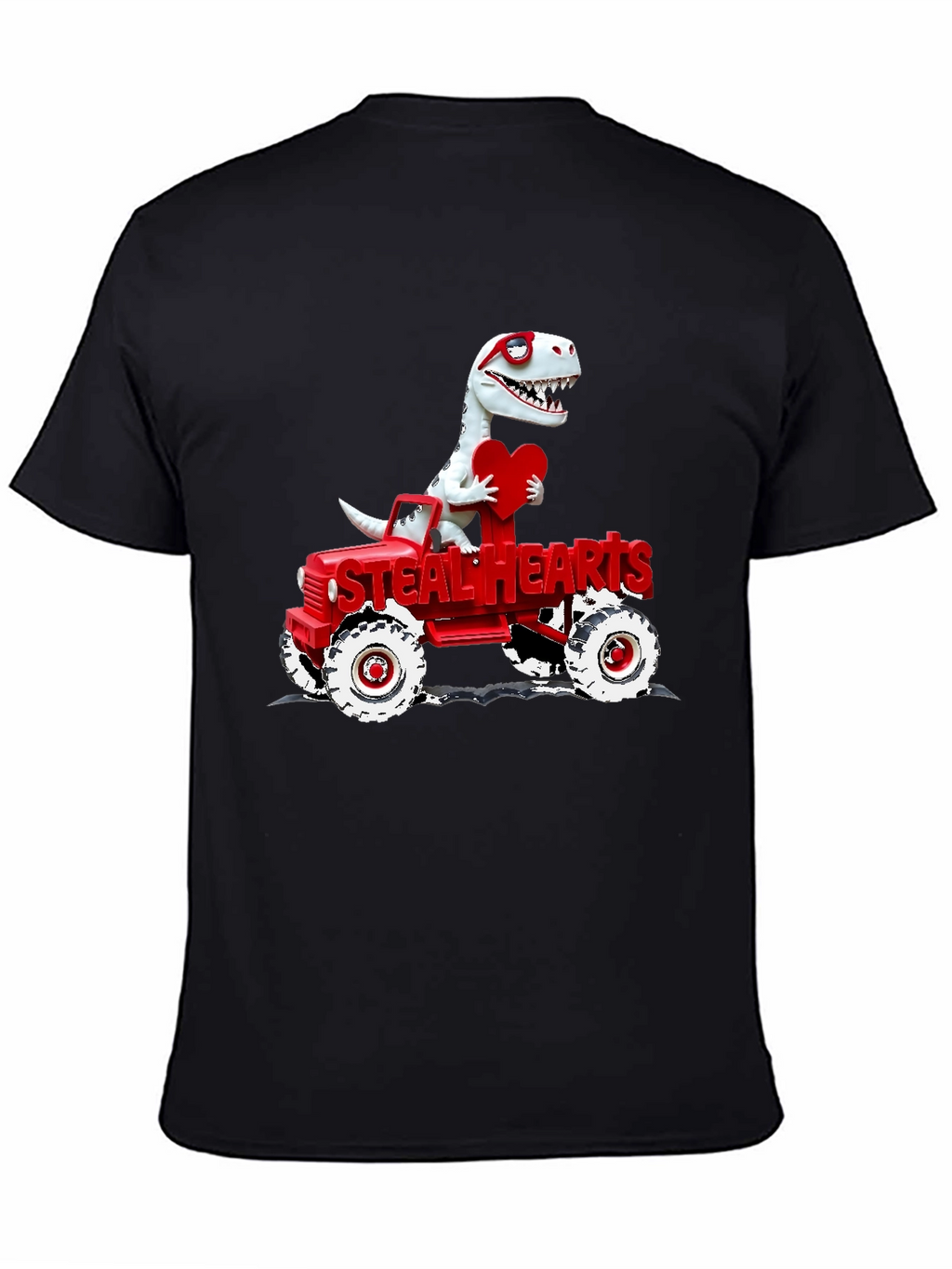 Steal Hearts Dinosaur Valentines Day T-Shirt