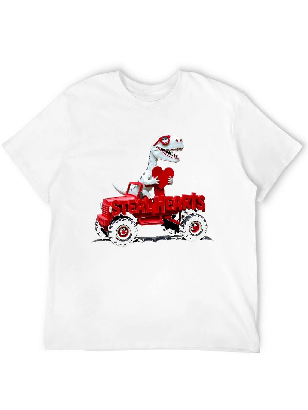 Steal Hearts Dinosaur Valentines Day T-Shirt