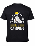 Camping Graphic Tee - Id Rather Be Camping Shirt