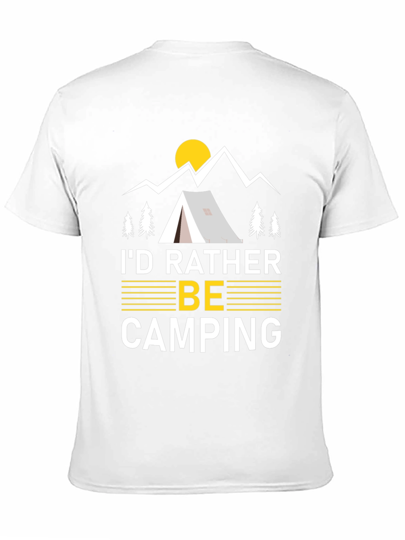 Camping Graphic Tee - Id Rather Be Camping Shirt