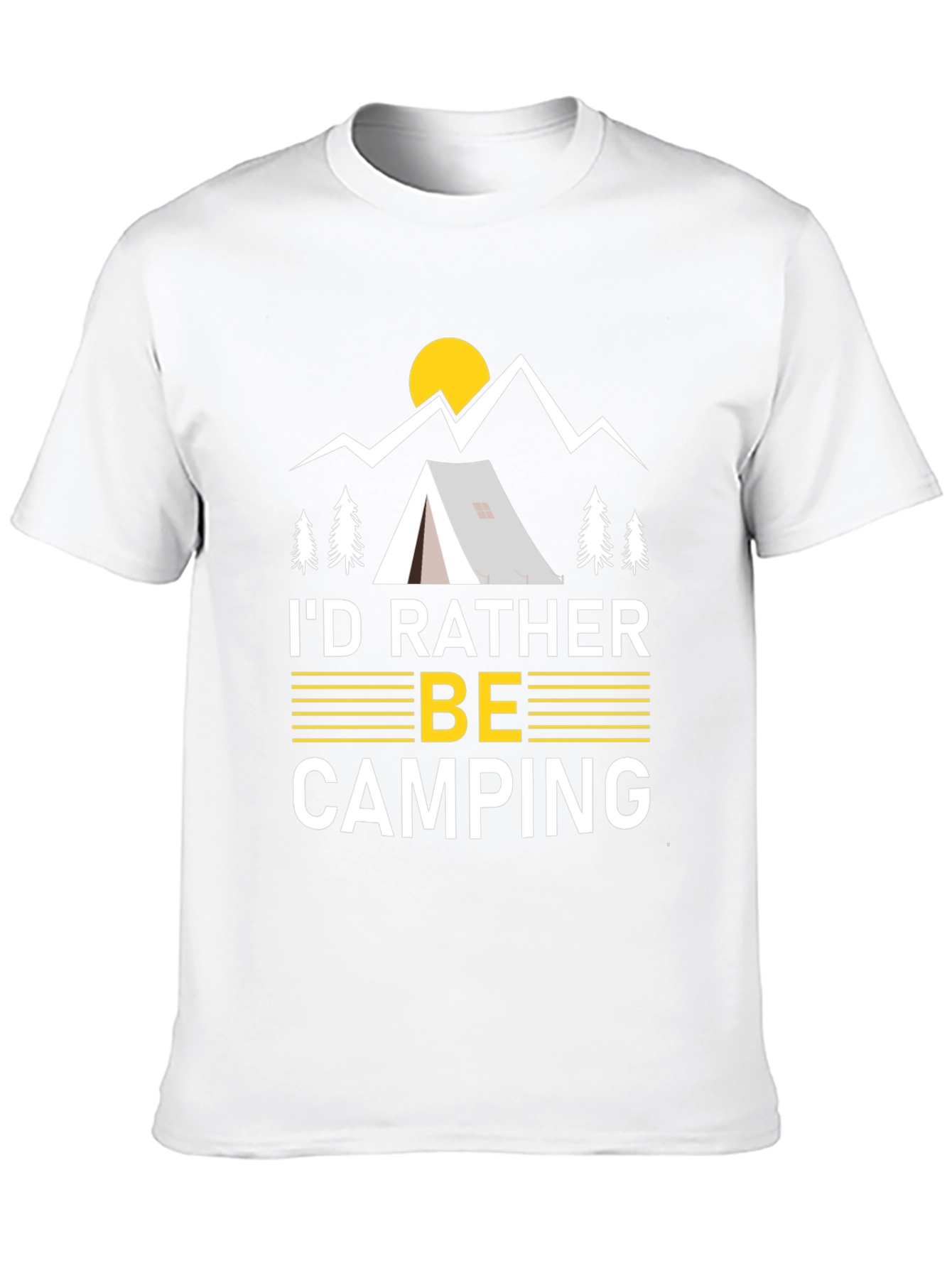 Camping Graphic Tee - Id Rather Be Camping Shirt