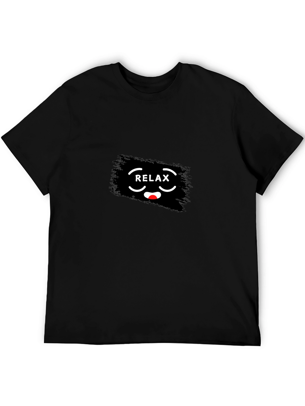 Relax Graphic Print Crew Neck T-Shirt