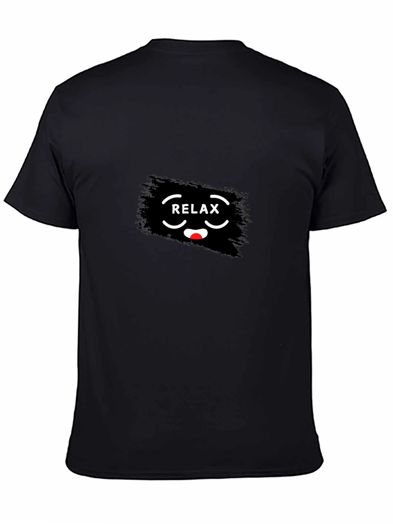 Relax Graphic Print Crew Neck T-Shirt