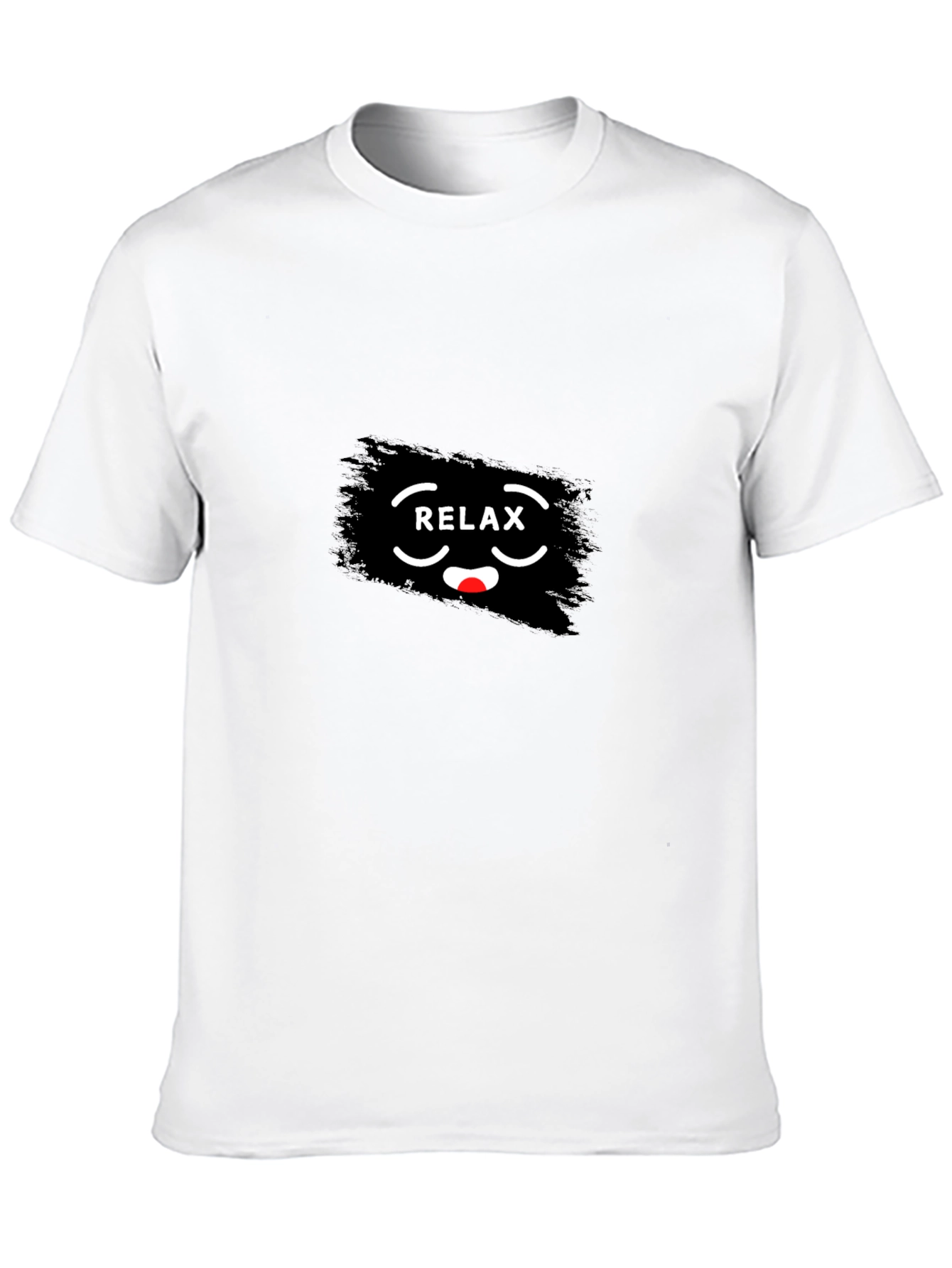 Relax Graphic Print Crew Neck T-Shirt