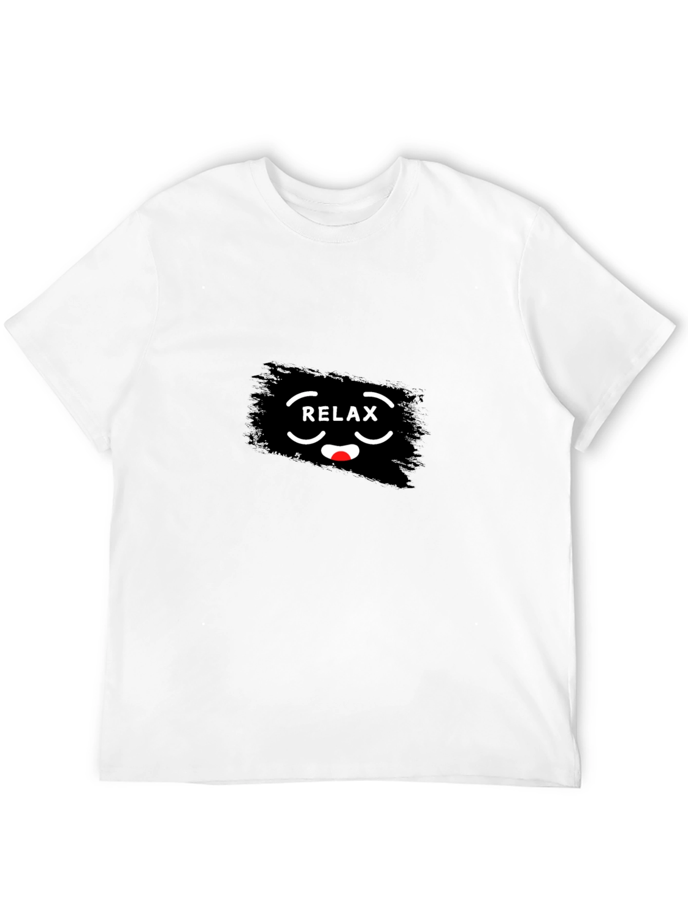 Relax Graphic Print Crew Neck T-Shirt