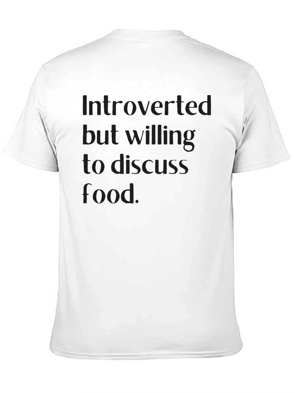 Introverted Foodie T-Shirt - Black