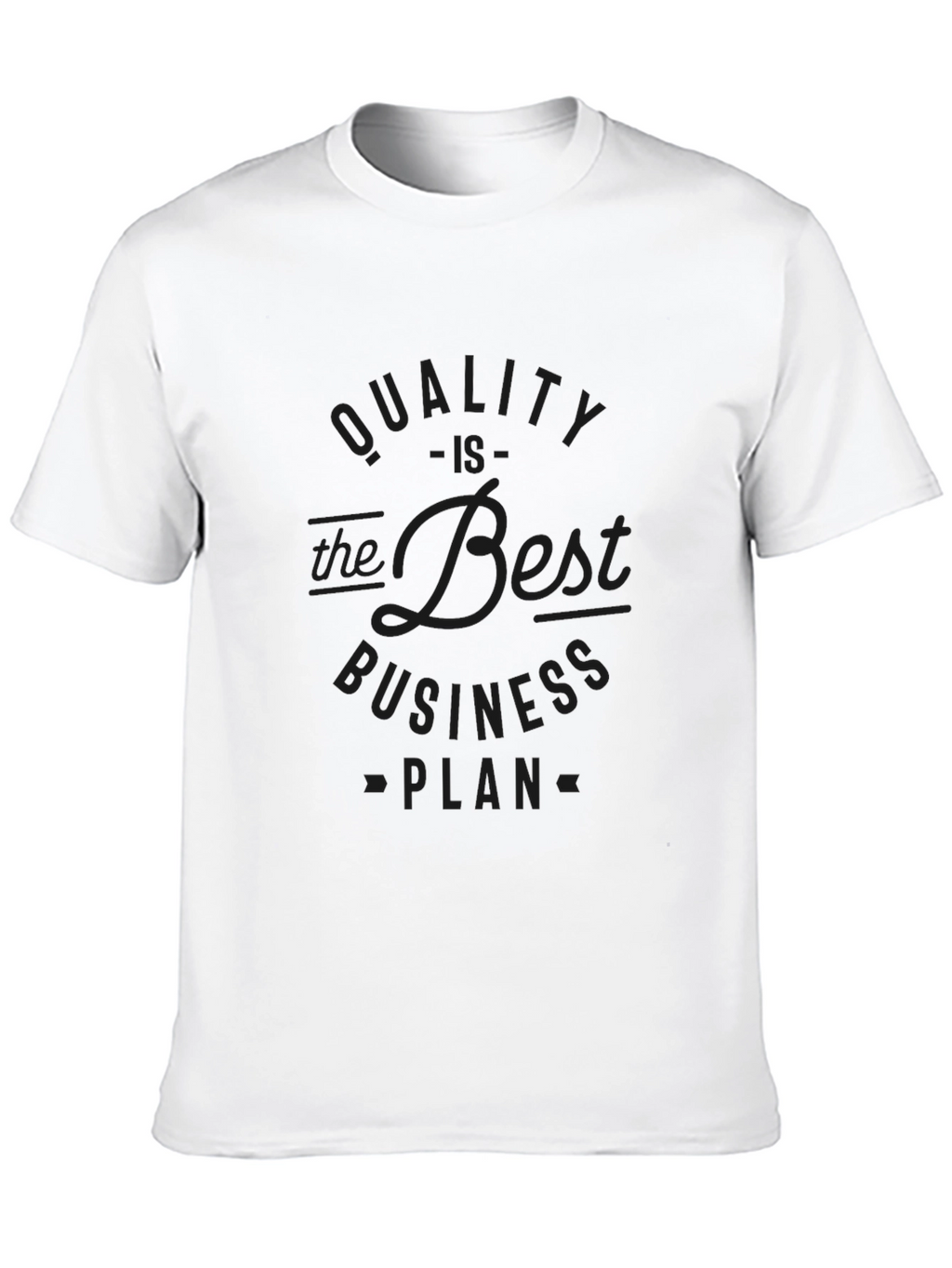 Quality Business Plan Black T-Shirt