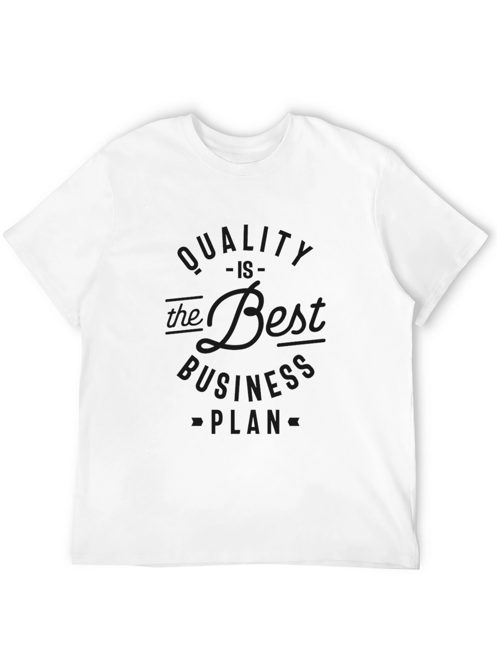 Quality Business Plan Black T-Shirt