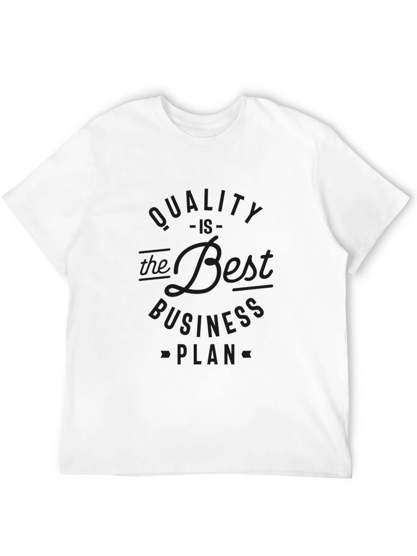 Quality Business Plan Black T-Shirt