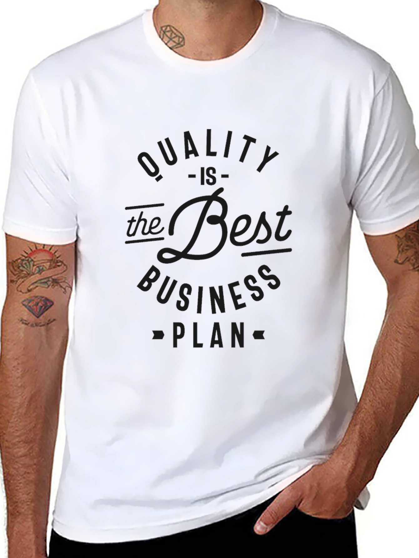 Quality Business Plan Black T-Shirt