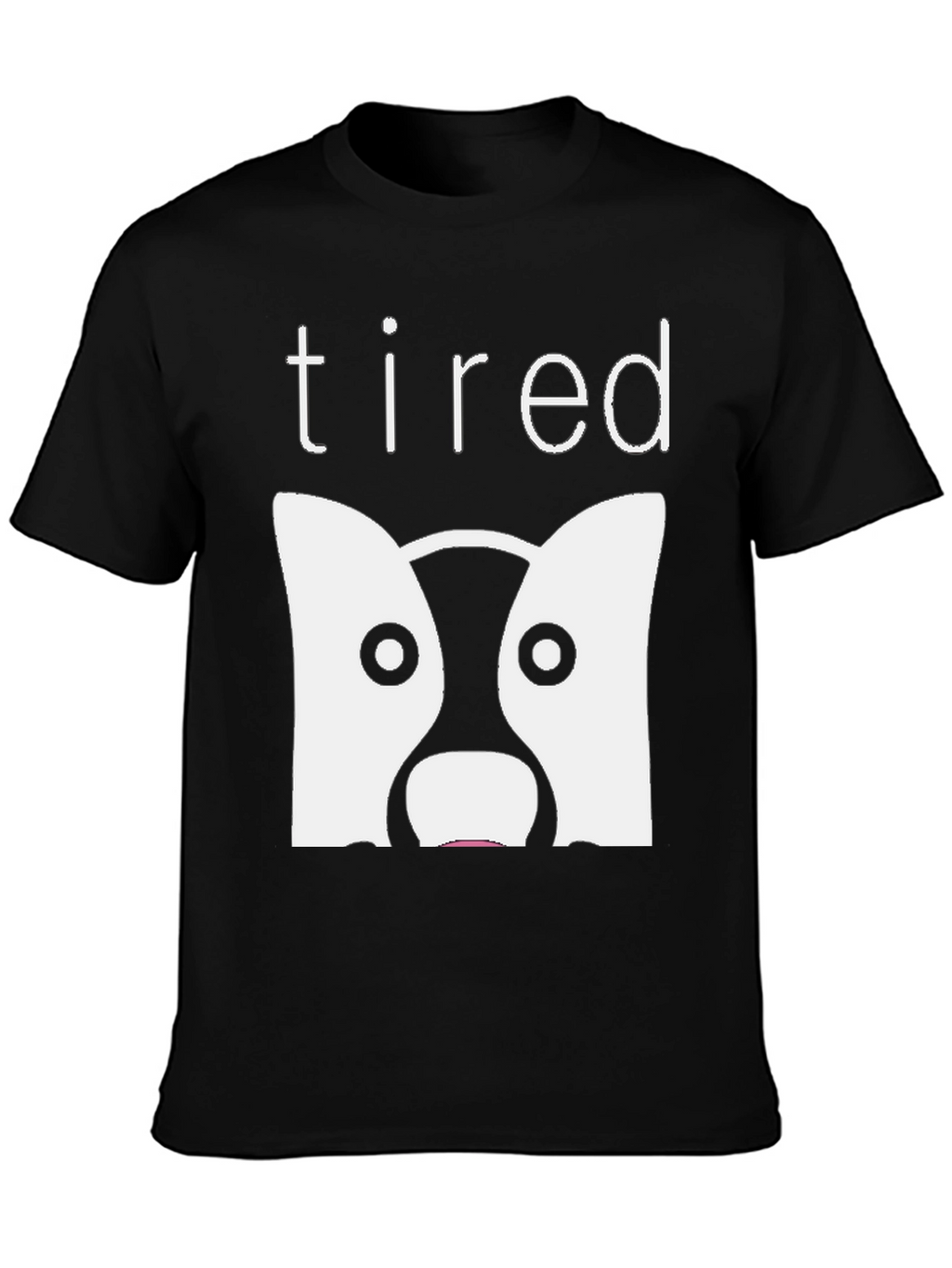 Tired Dog Graphic T-Shirt