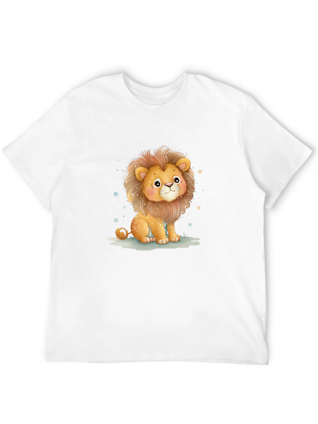 Cute Lion Graphic Tee - Unisex Cotton Shirt