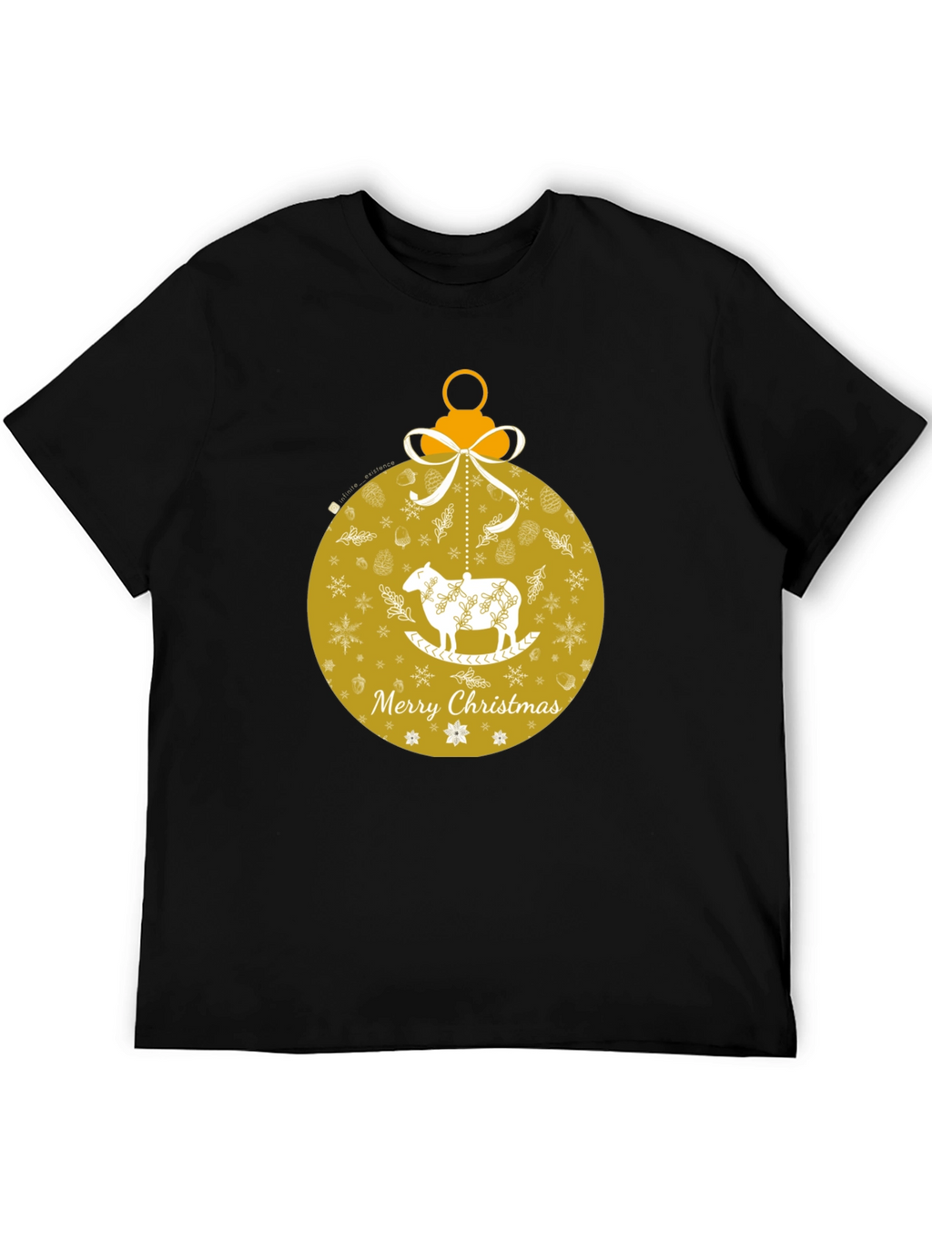 Christmas Sheep Ornament T-Shirt