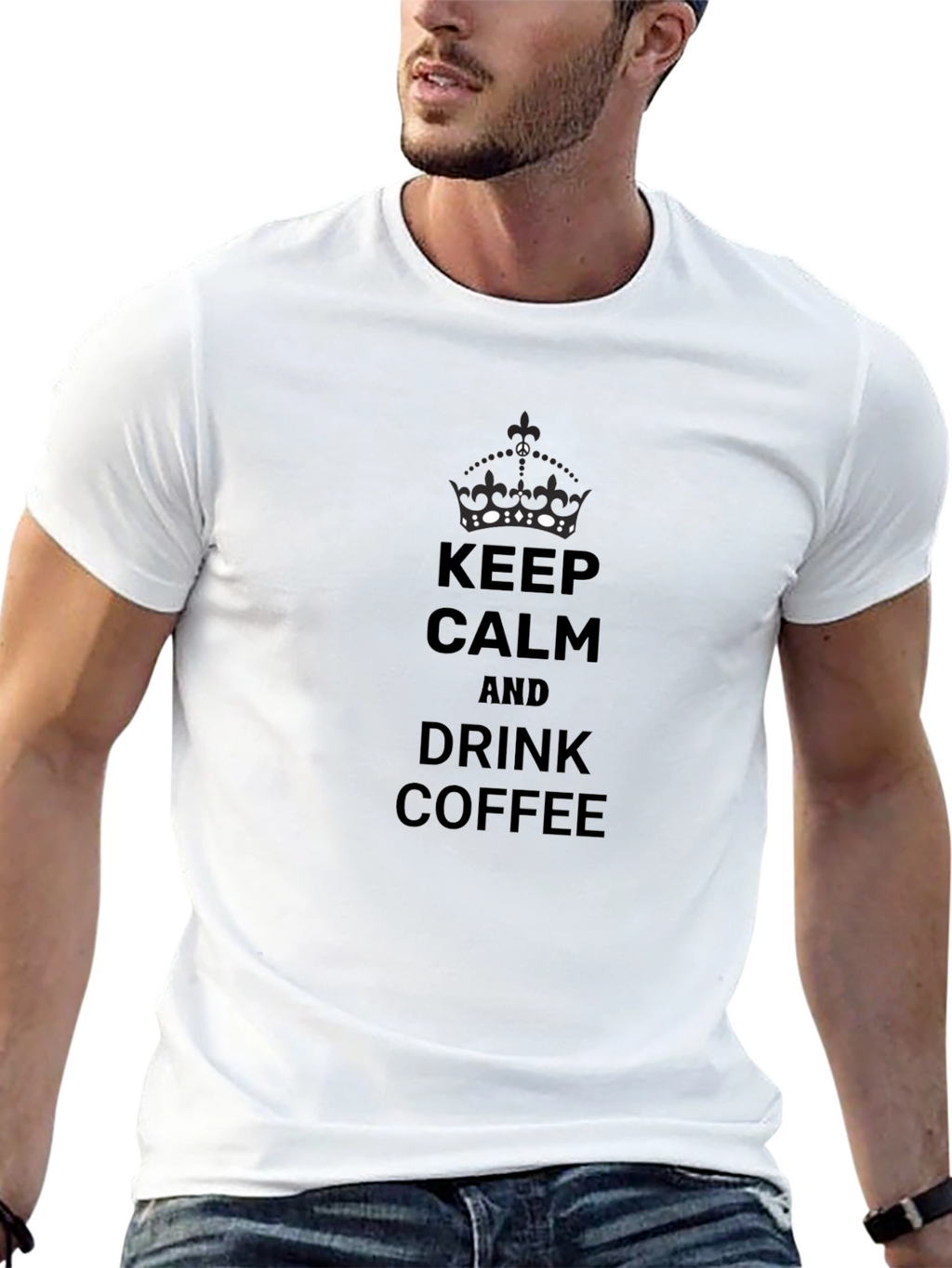 Keep Calm and Drink Coffee Graphic Tee